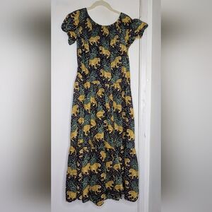 Guadalupe • Monica/Luciana Style Jungle Tiger Print Dress Size Medium